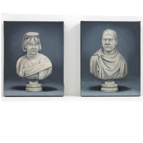 Mum and Dad as Roman Portrait Busts