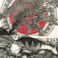Fish on a Red Doily