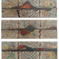 Lino Landscape: African Panorama 1 -3 ( triptych)