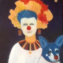 Clown and her Dog